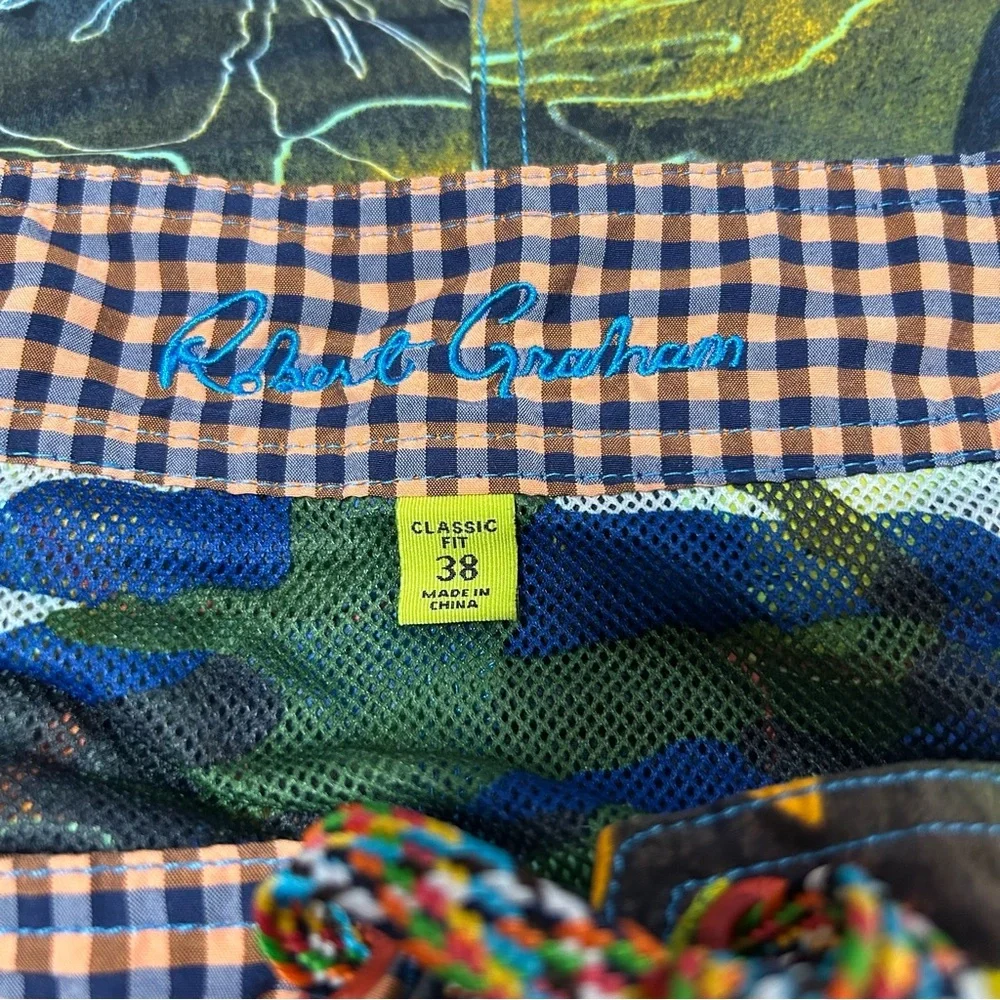 Robert Graham Multicolor Swim Trunks Size 38
